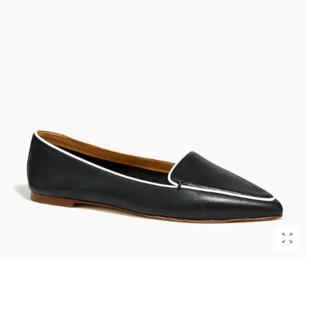 NIB J CREW leather loafers w pipings - Picture 2 of 4